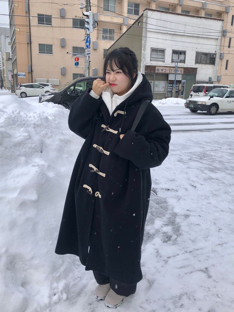 (quilted beam) Cambio hood duffle coat