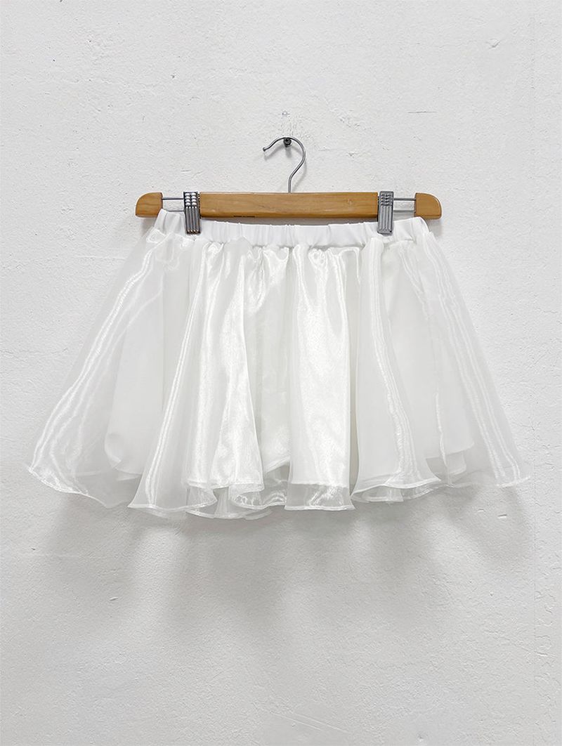 VEIL ORGANZA FRILL SKIRT (3C)