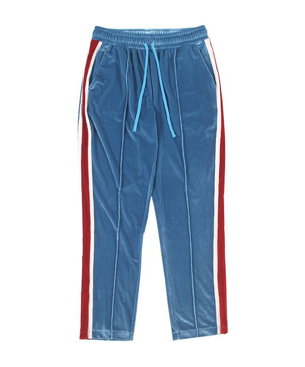 0 3 velvet lining track pants - SKY BLUE