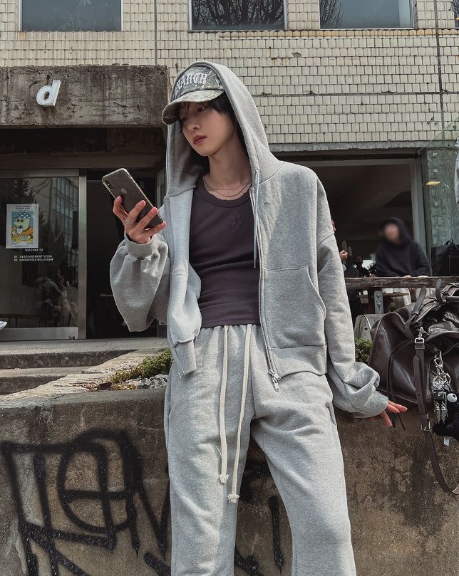 Resin flare fit banding pants