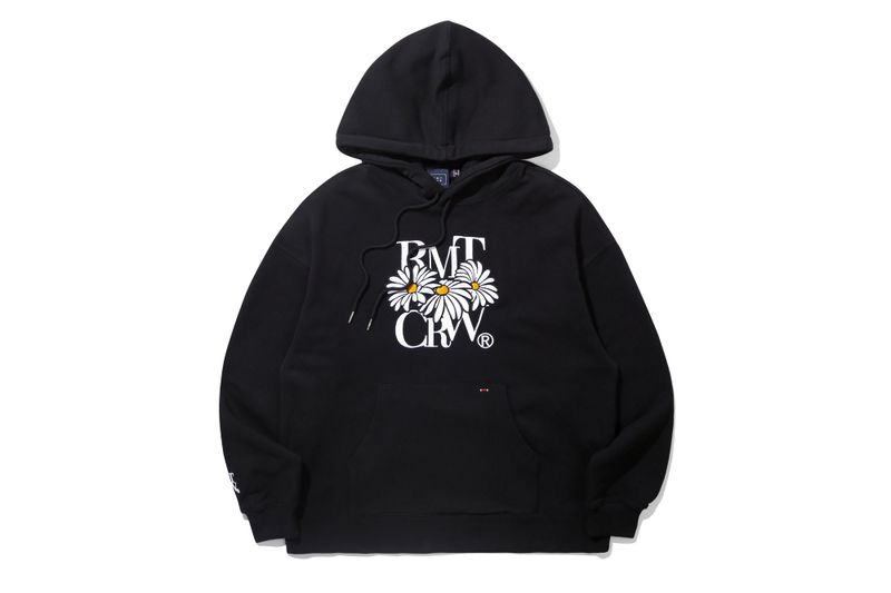 OXEYE DAISY HOODIE_BLACK