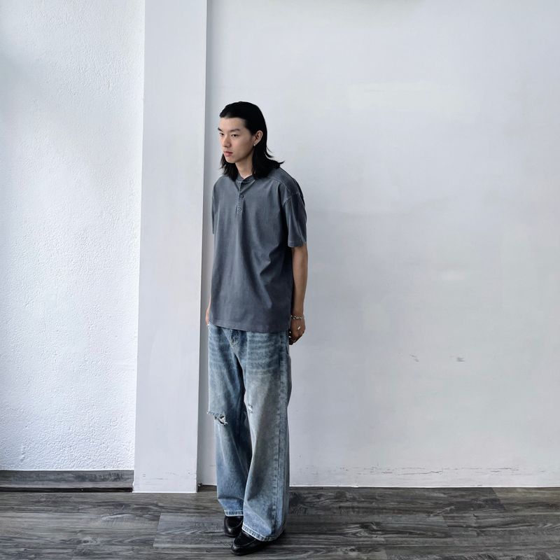 Faded Rift Straight Denim