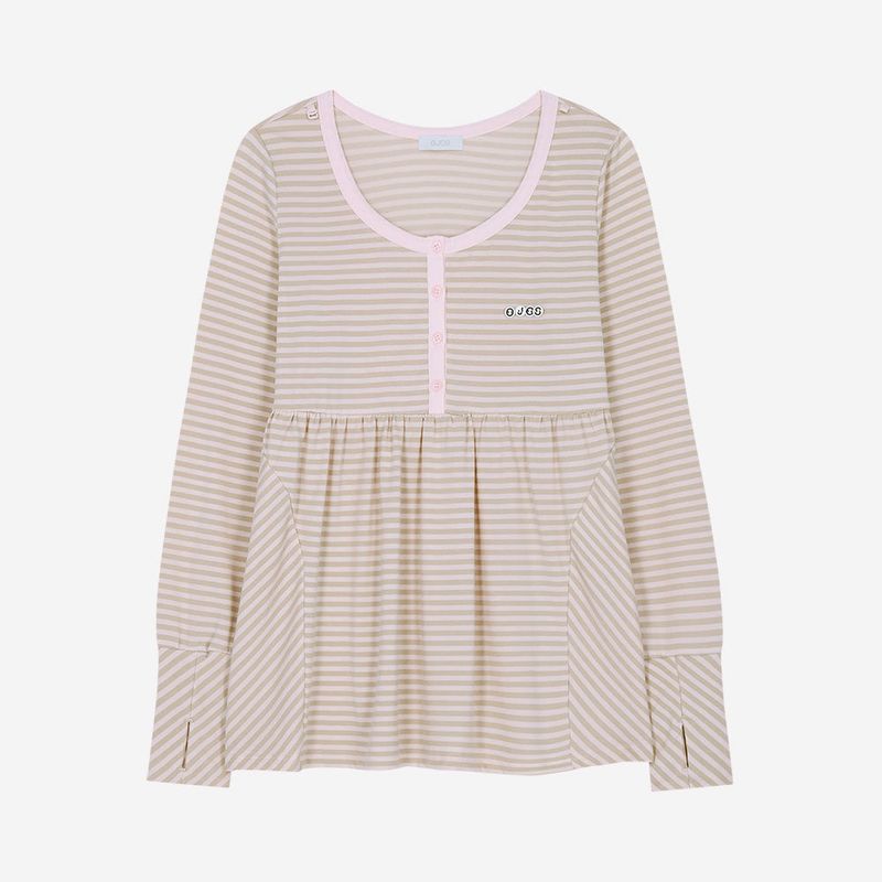 Layered Bra Flare Top / Pink