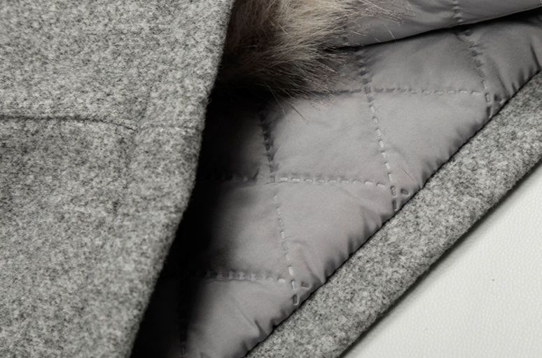 Gemma Fur Neck Wool Jacket