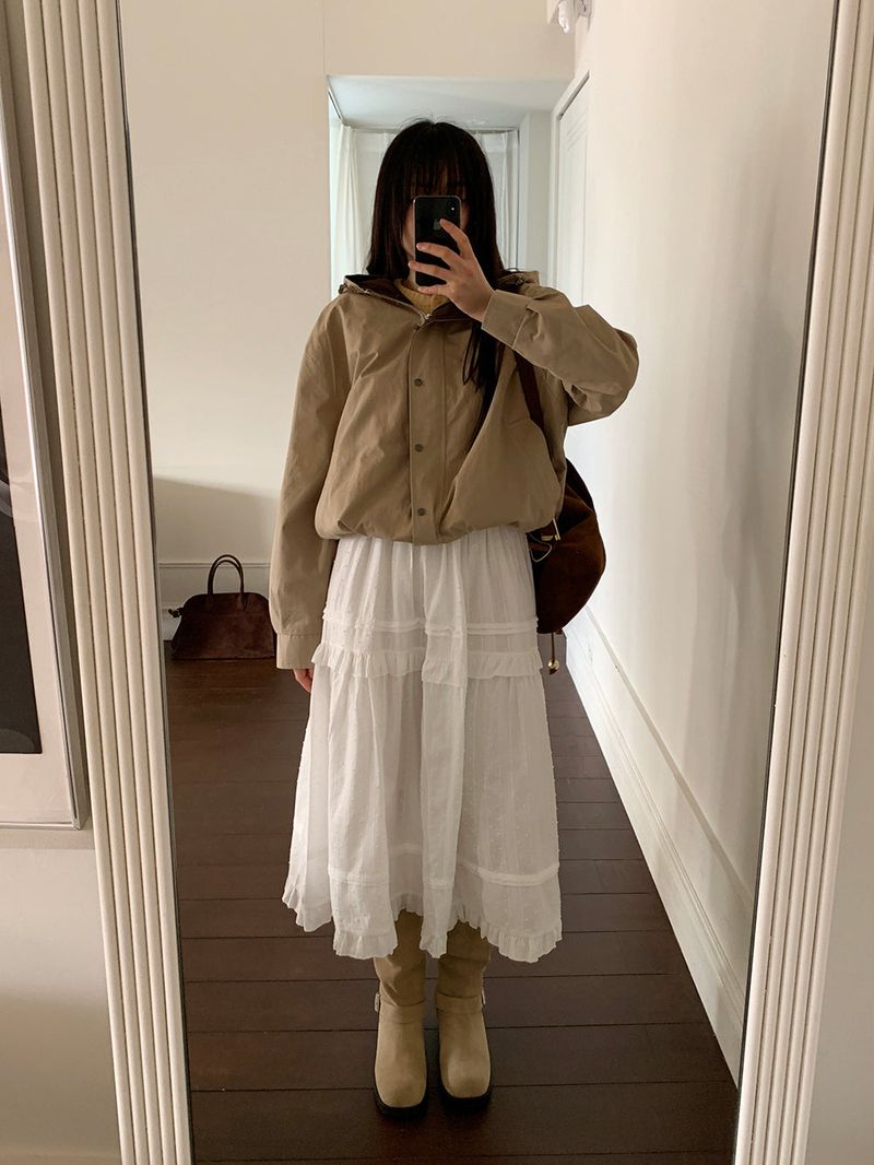 [MADE] Rendez Cashmere Puff Cardigan