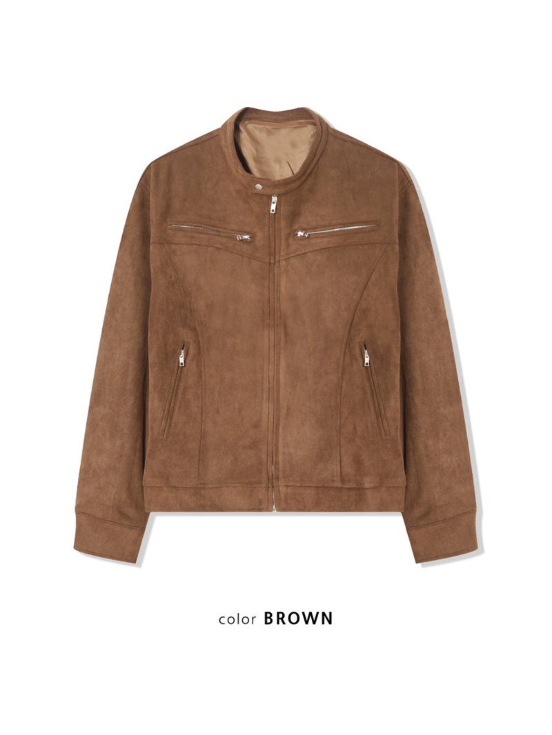 LMN Martin YKK Suede Biker Jacket (3 colors)