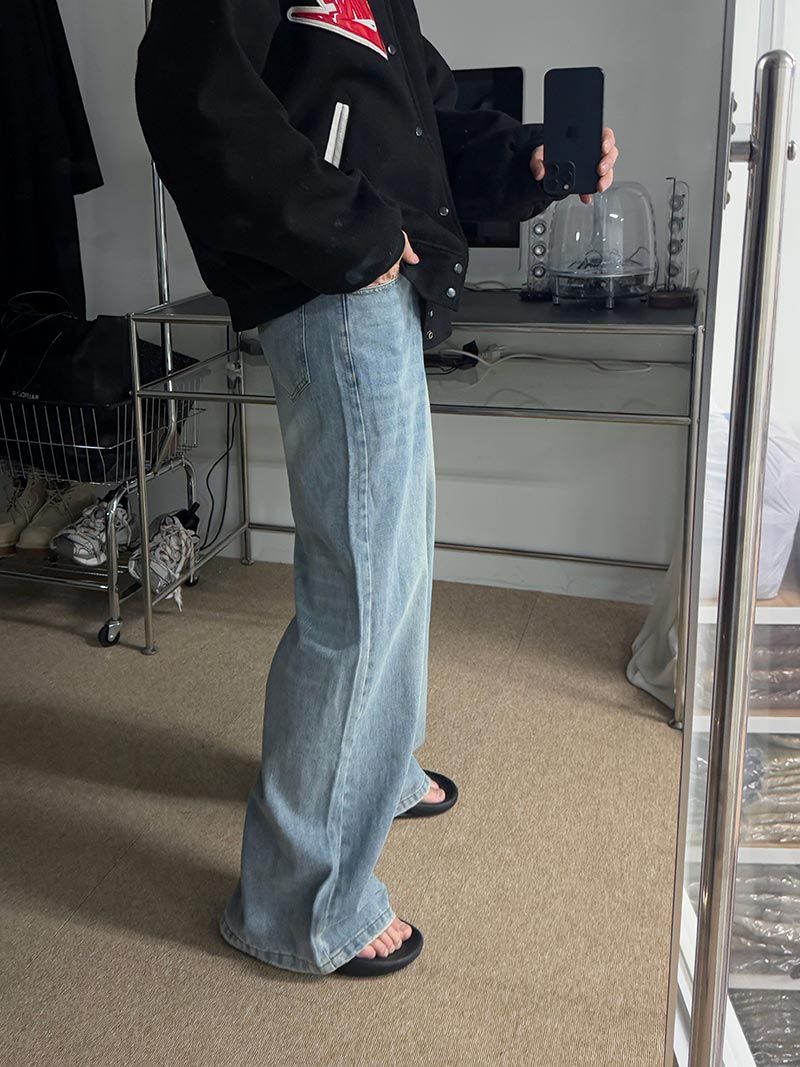 Awesome Super Long Wide Denim Pants (5color)
