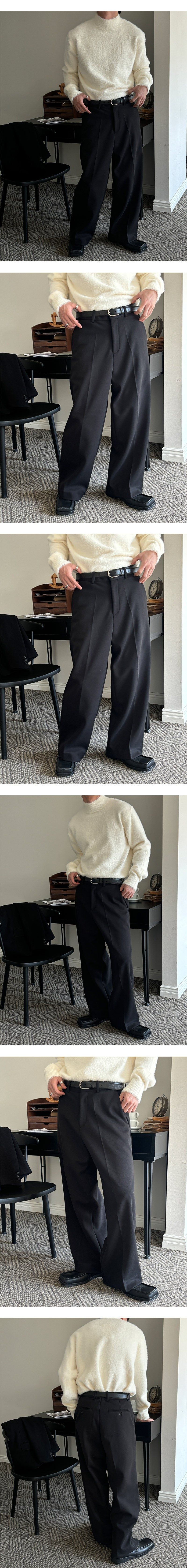 [F/W] Herringbone wide slacks(3color)