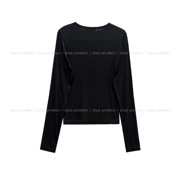 State Crack Lettering Button Long Sleeve