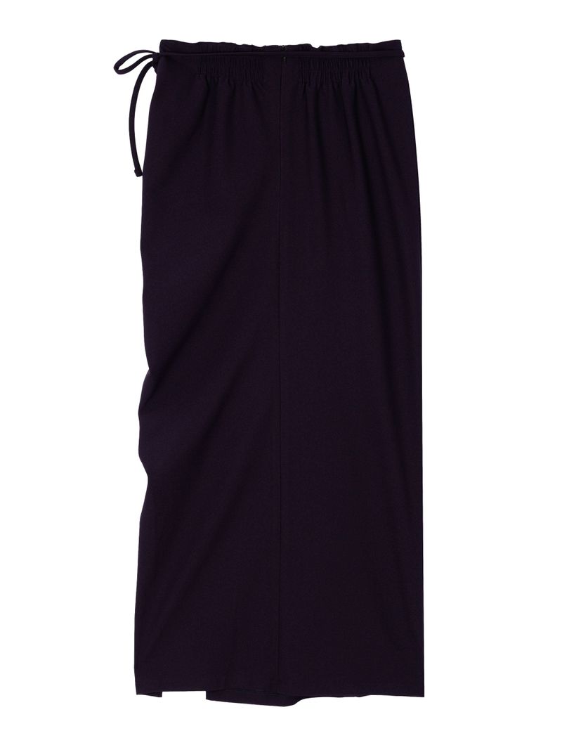 RUCHED LONG TIE SKIRT(PURPLE)