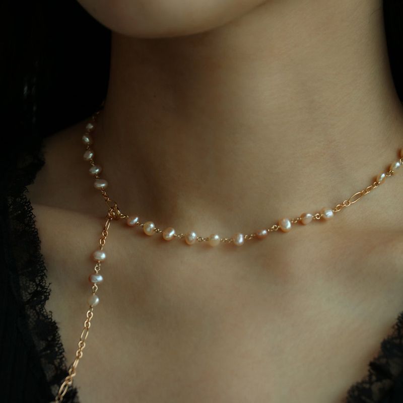 baby baroque pearl necklace