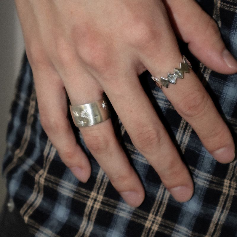 [MADE] ARGYLE OPEN RING (BOLD)