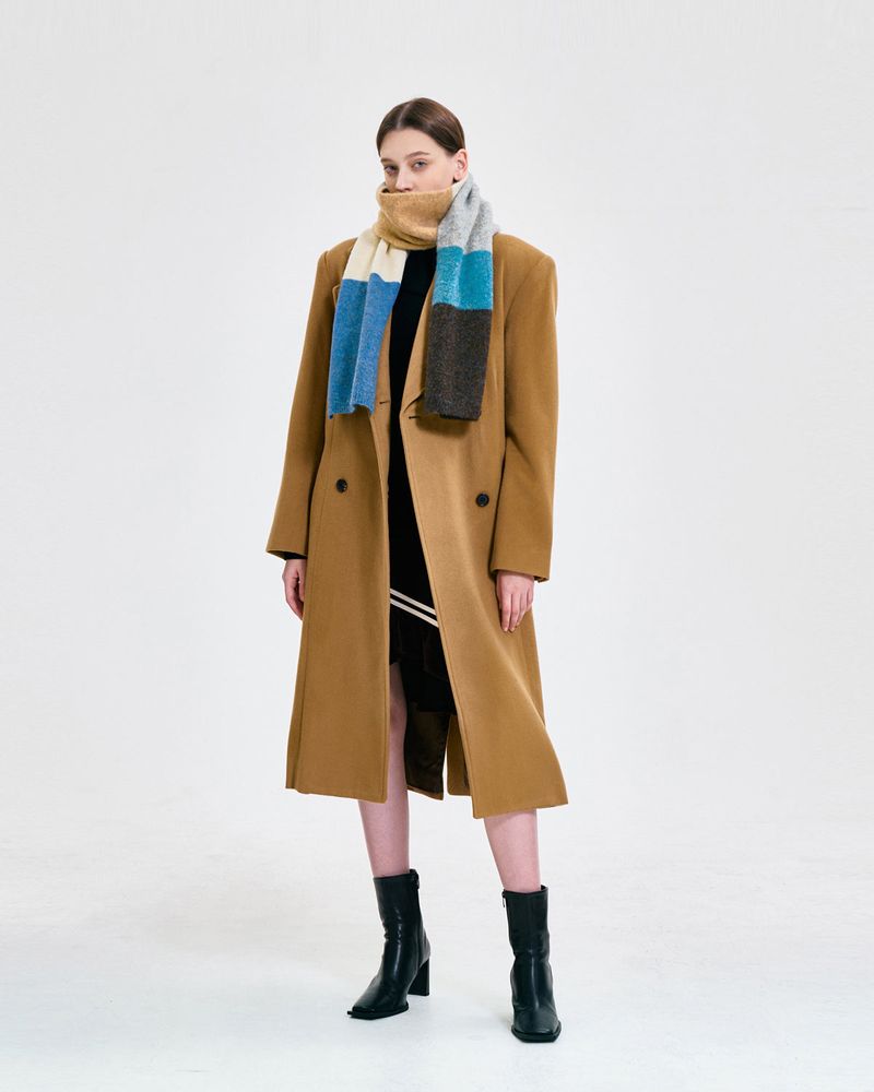  Colour Block Muffler _ BLUE