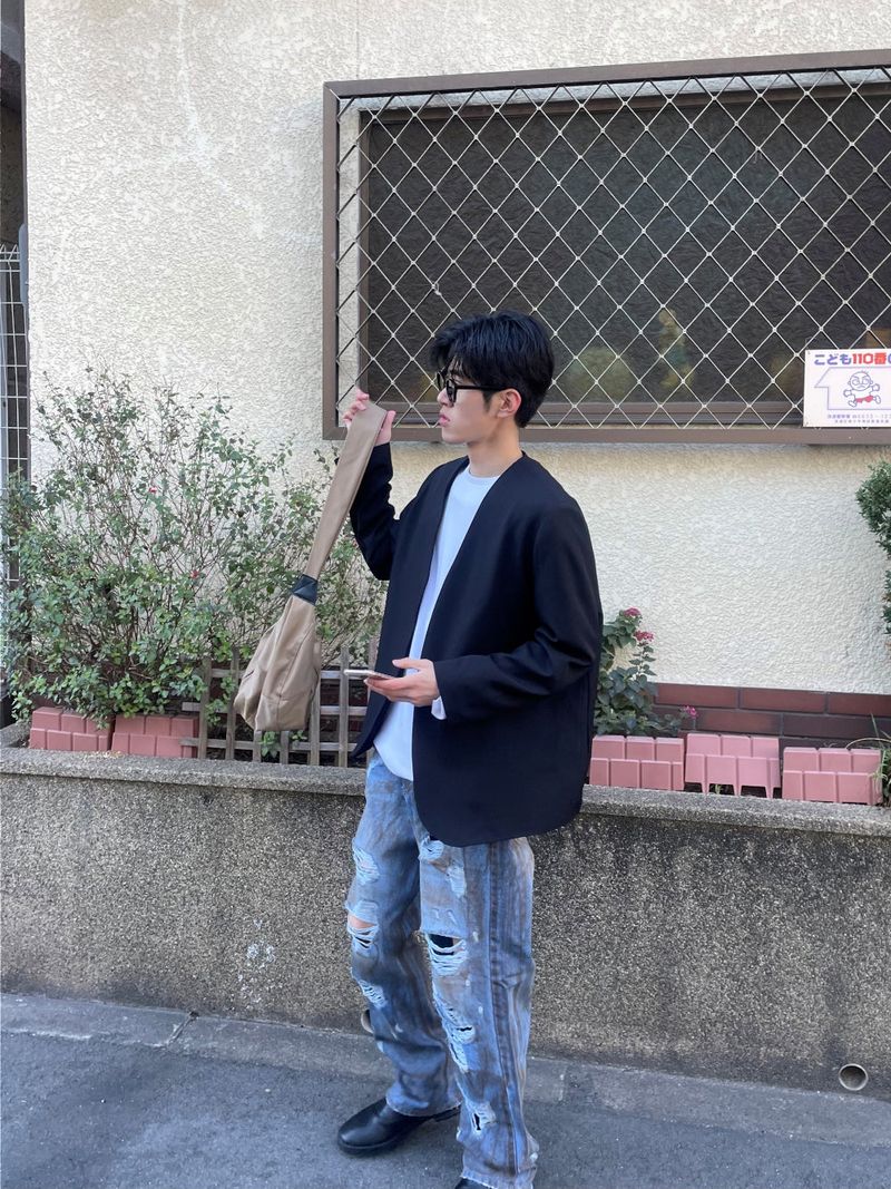 Balance collarless jacket