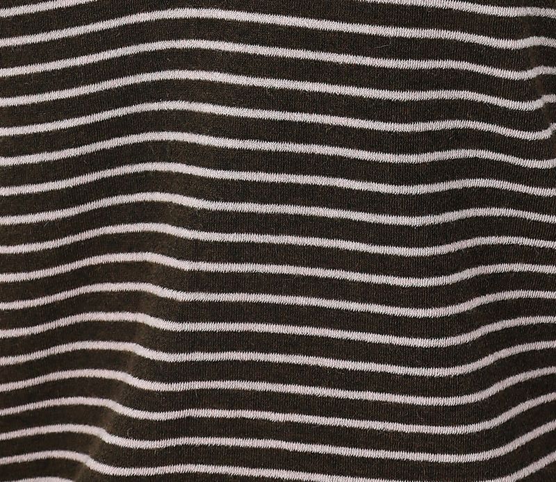 Stripe Button Slim Fit Knit