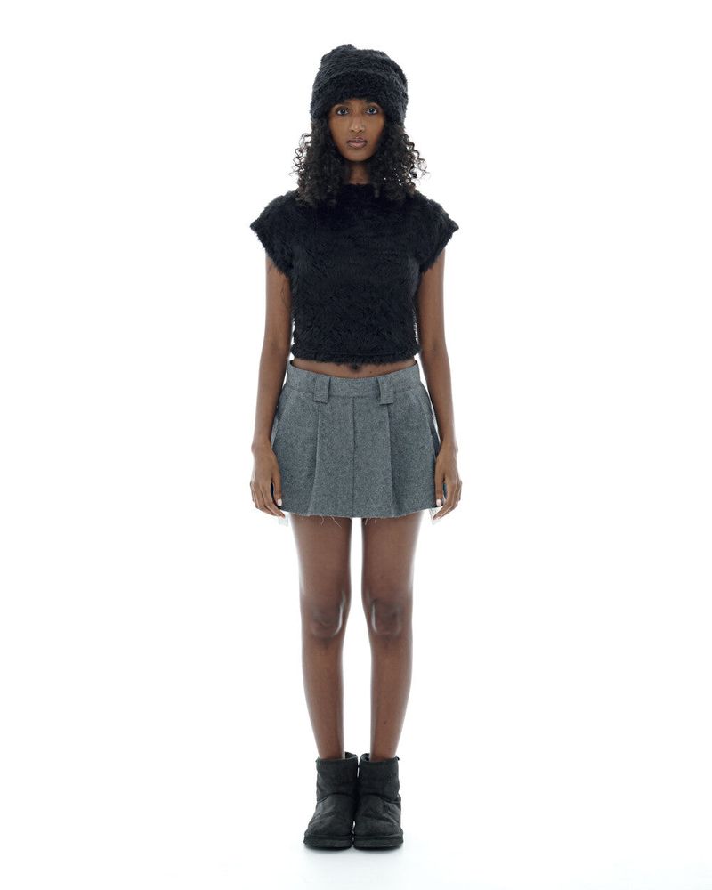 2TWODUL（イトゥードゥル）の「SKIRT 002 (GRAY)（Skirts）」