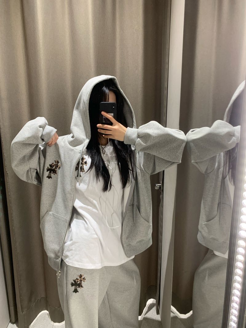 Reho Cross Patch Hoodie Zip-UP
