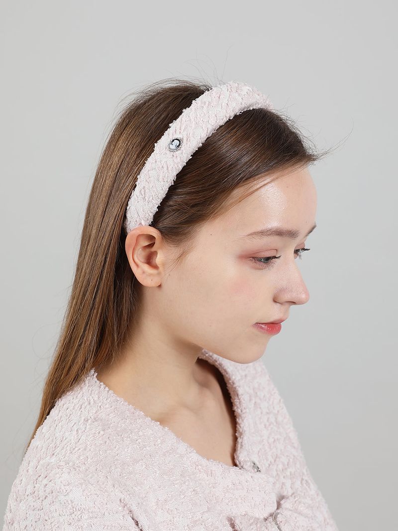 Antic Tweed HairBand Pink
