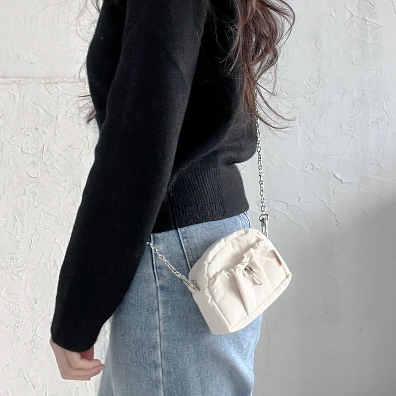 Card Wallet Mini Chain Bag-IVORY