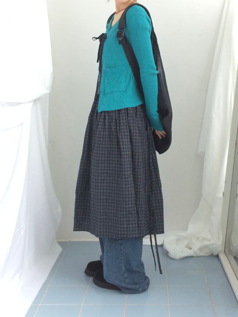 Vintage Mori Checkered Dress