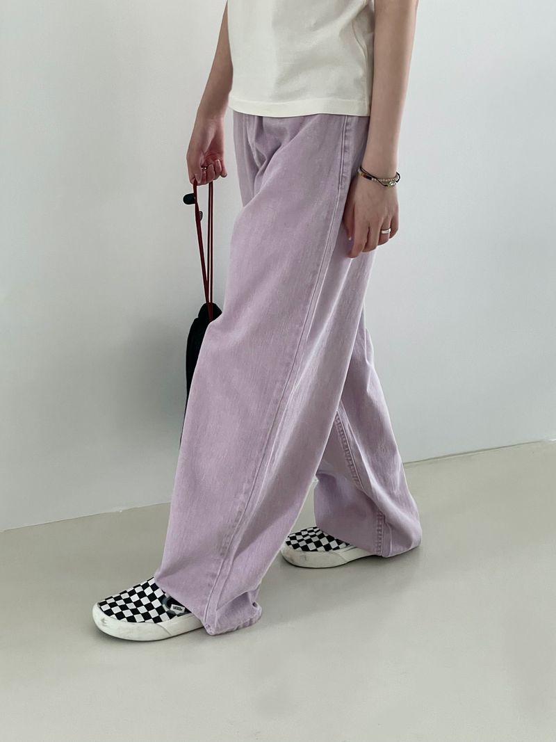 Saffron semi-wide pants