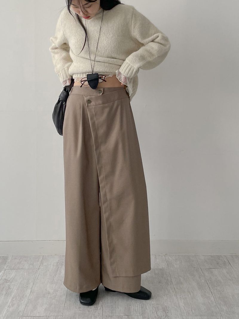 INCHANT ME(インチャントミー)の「Wrap Banding Wide Slacks(Pants)」