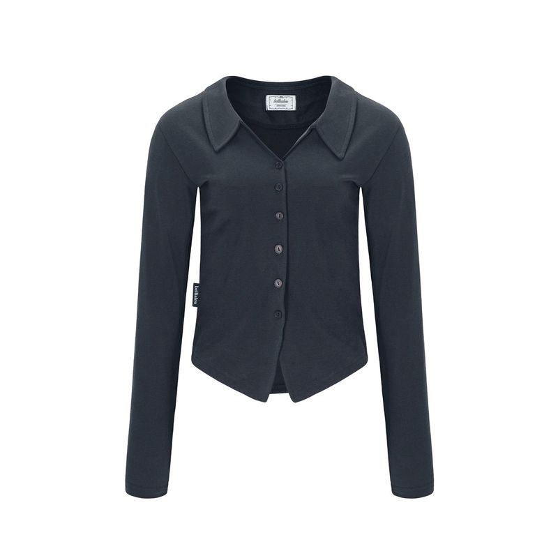 PALIN SEE-THROUGH SHIRT-WASHED BLACK