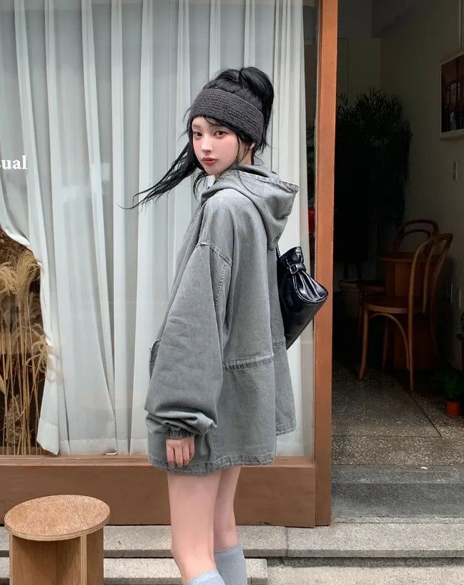 Pint Washed Short Hooded Field Jacket