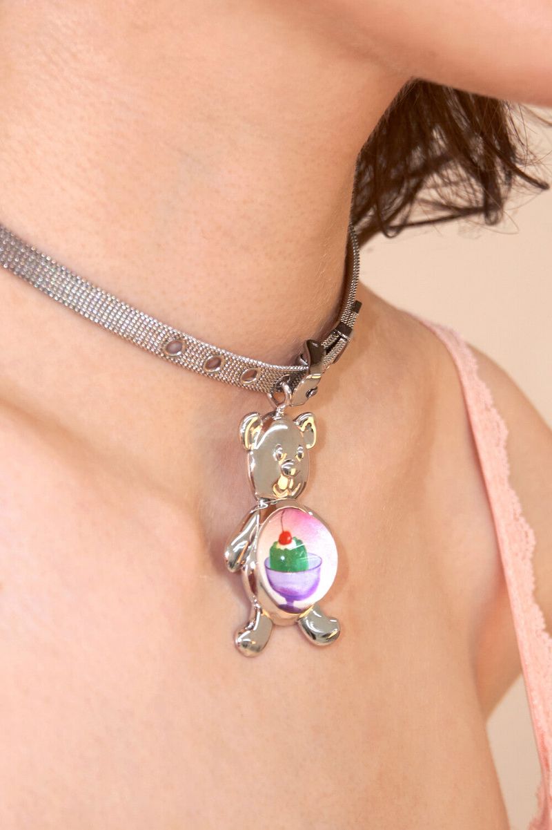 TEDDY ATE PUDDING YESTERDAY NECKLACE