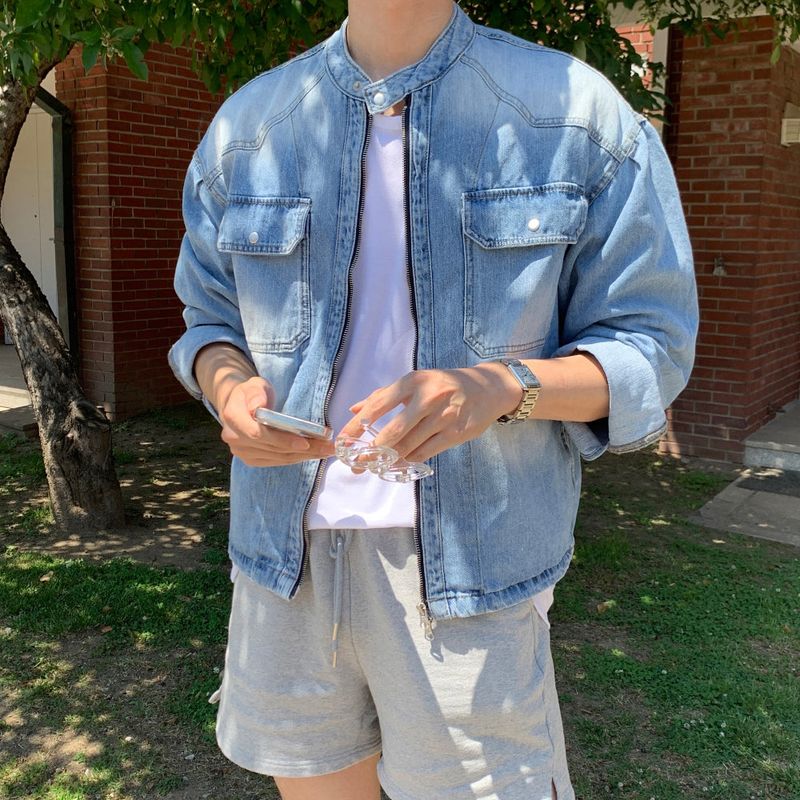 lemenne(ルメンヌ)の「LMN Her Coolmax Biker Denim Jacket (3 colors)(Jackets/Outerwear)」