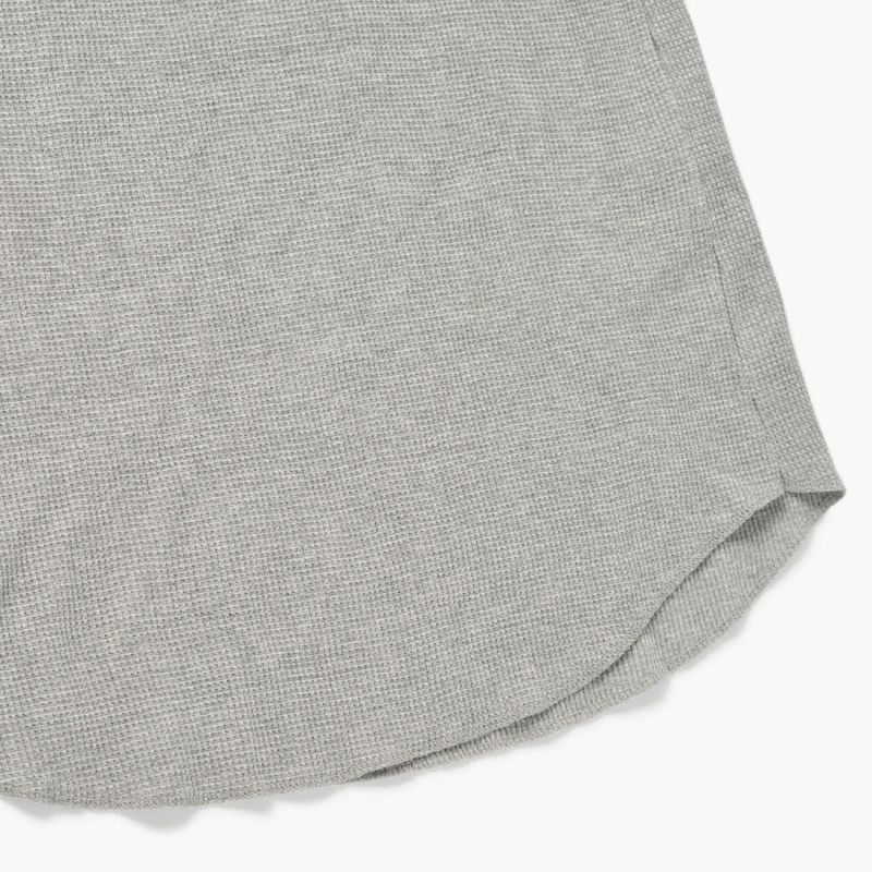 Patchwork Waffle Onepiece] Grey