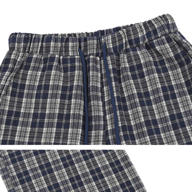 WIDE CHECK BANDING PANTS