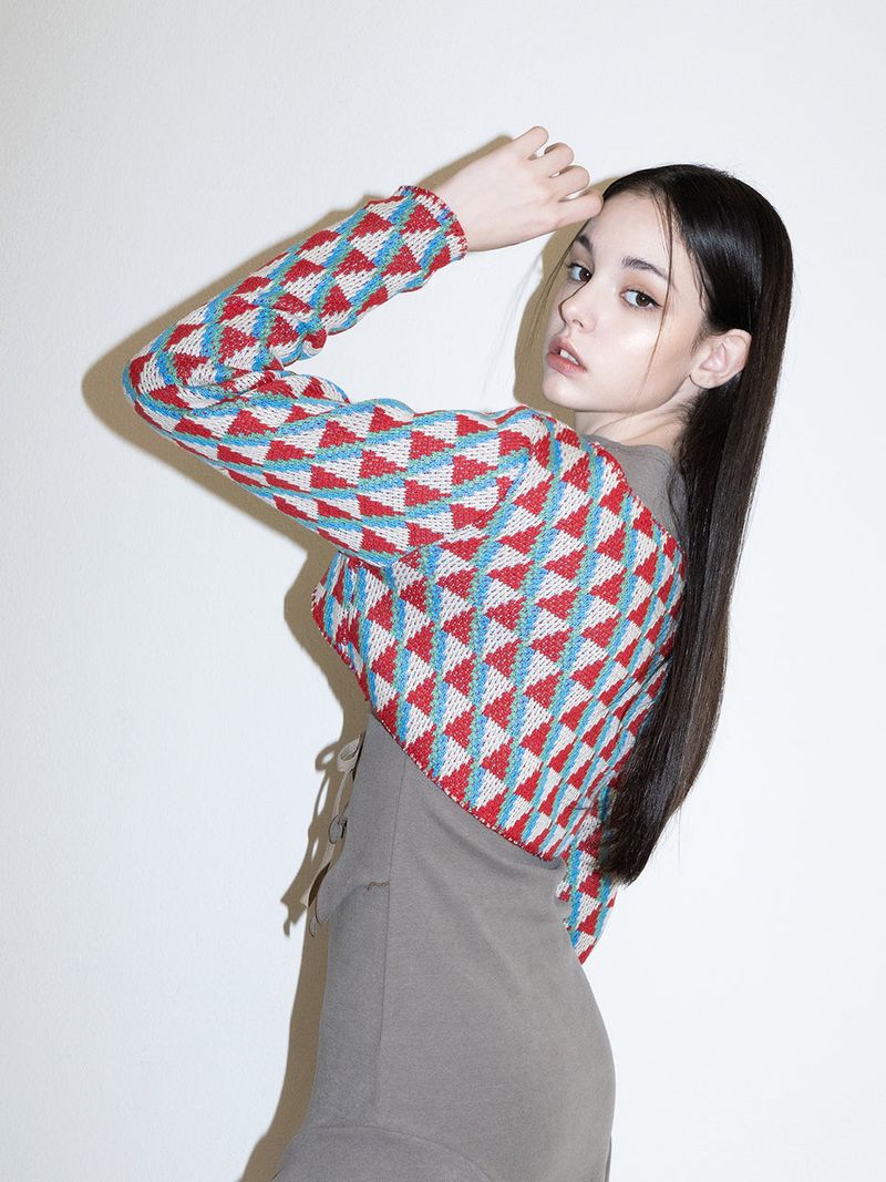 Squid Knit Bolero (RED)