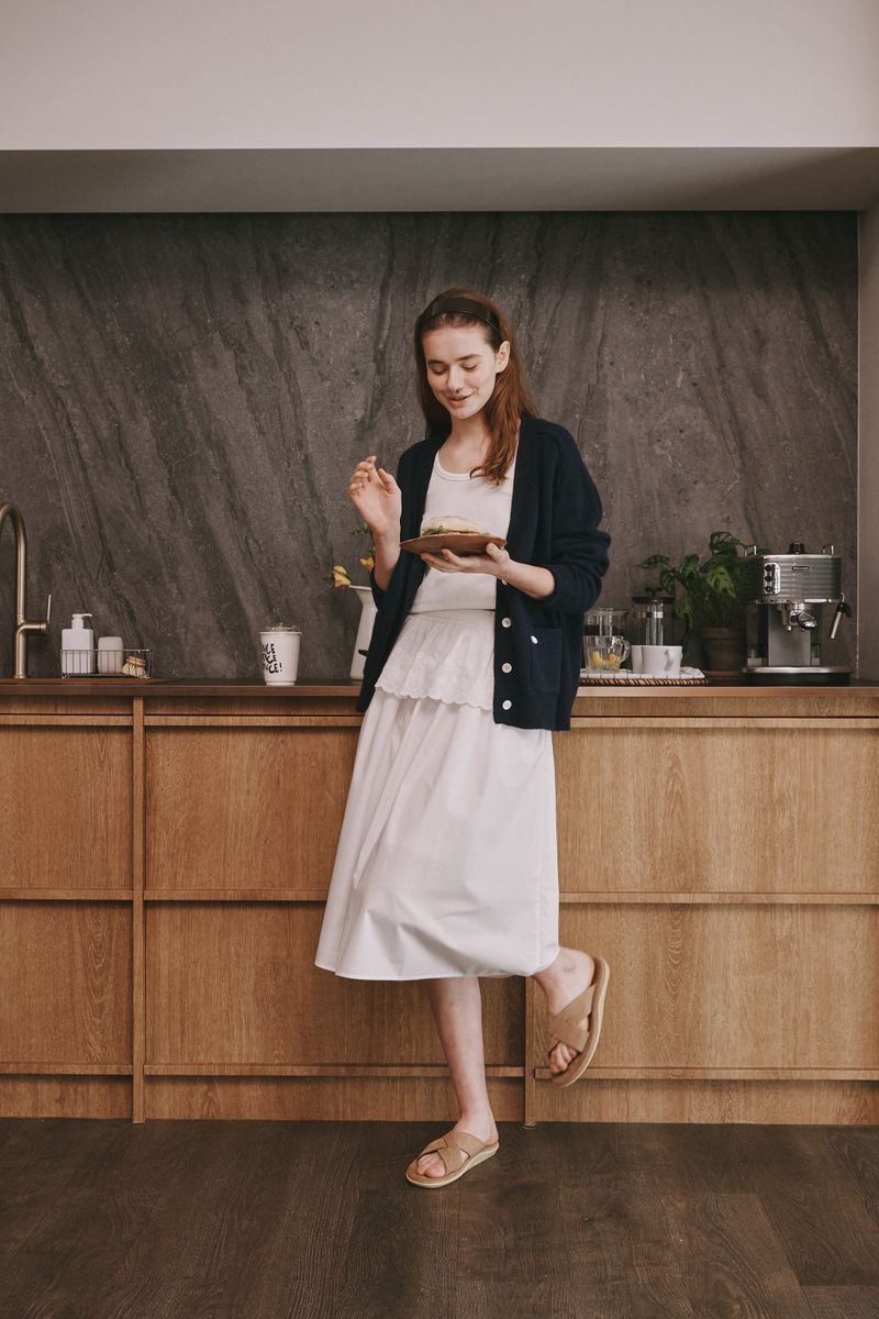 Loose cardigan (Dark grey)