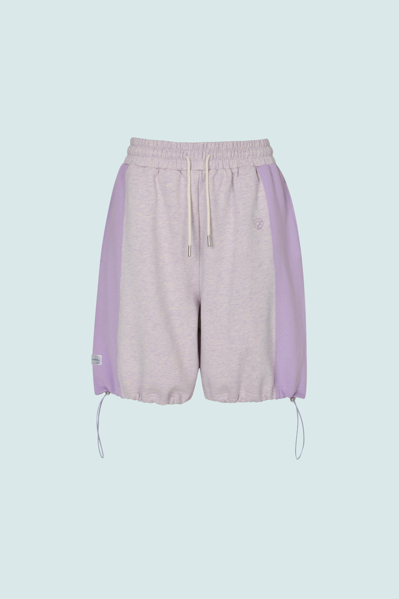 PEACE STRING HALF SWEATPANTS (PURPLE)