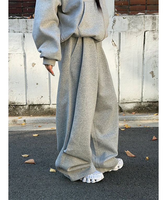 [Hard cotton] Half tuck sweat pants(2color)