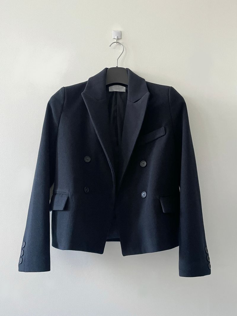 Muse wool collar short coat