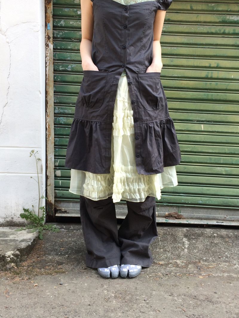 frilling Sheer skirt