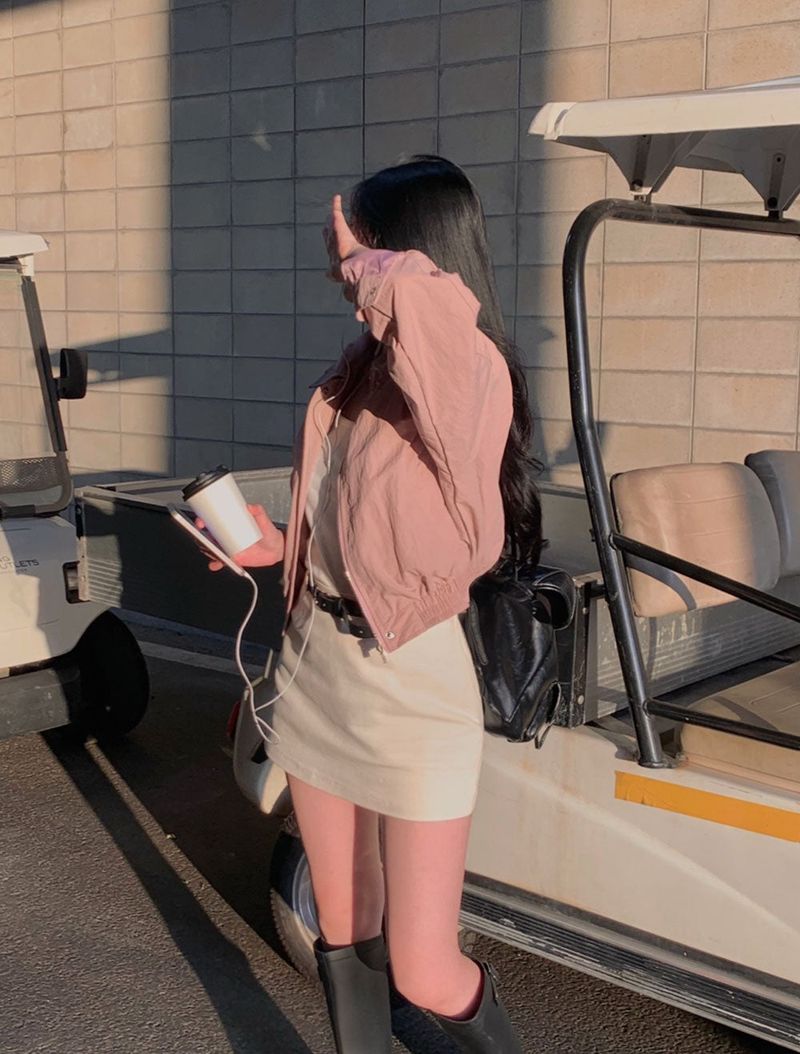 [Bellide made] Bubble Hidden Cropped Field Jacket