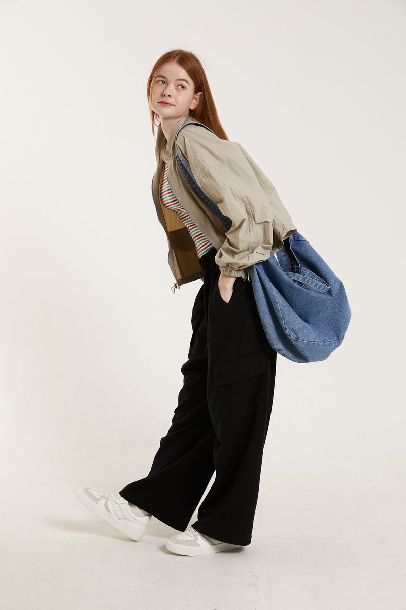 DENIM SHOULDER SACK