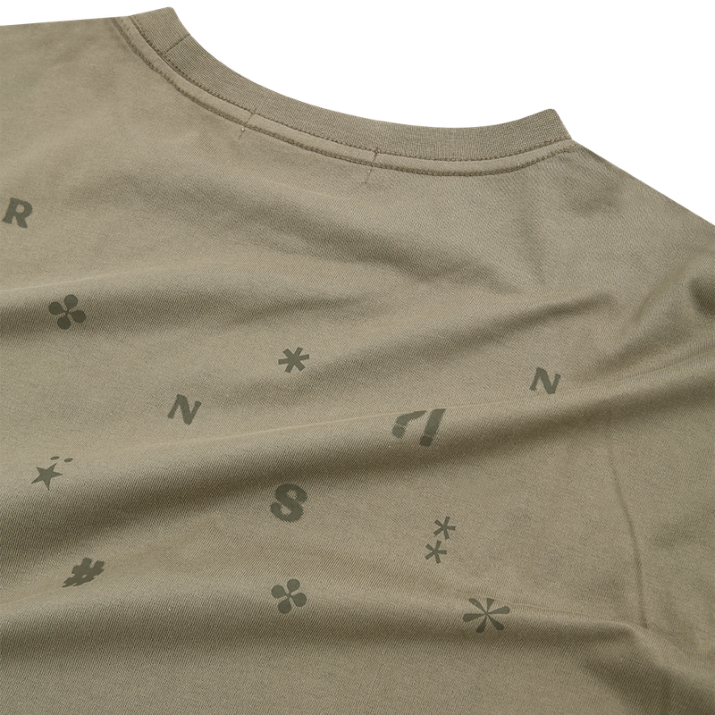 Too Cool overfit dust khaki short sleeve tee