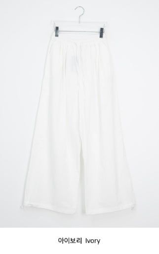 Lanie Summer Wide String Cotton Banding Pants