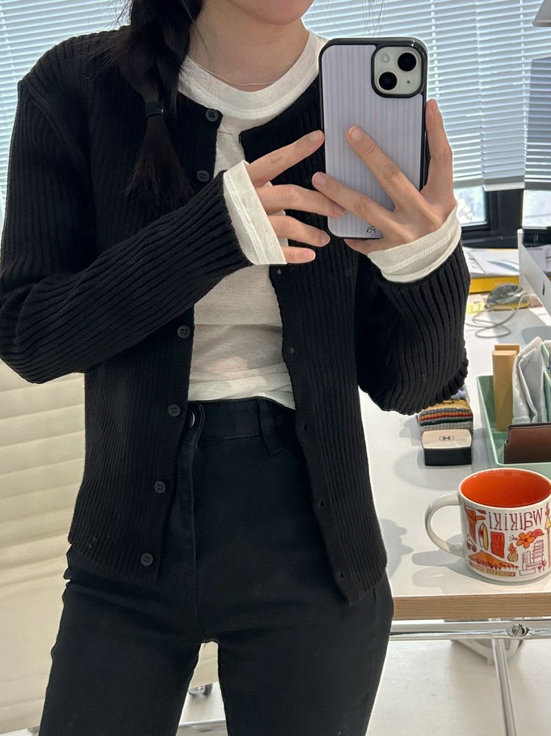 [MADE] Poet V-neck Round Cardigan