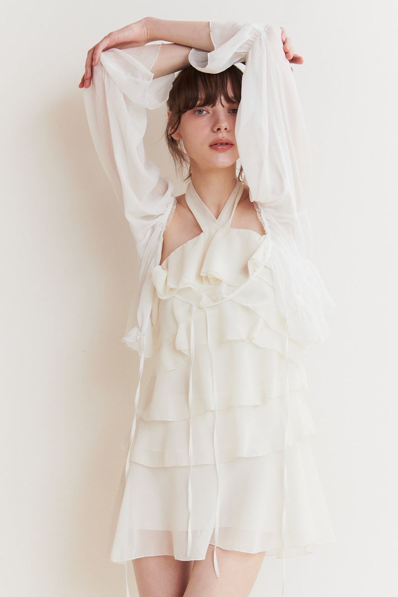 BALLON DRESS ivory