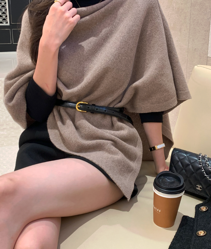 Vice Cashmere Knit Cape / 5 colors