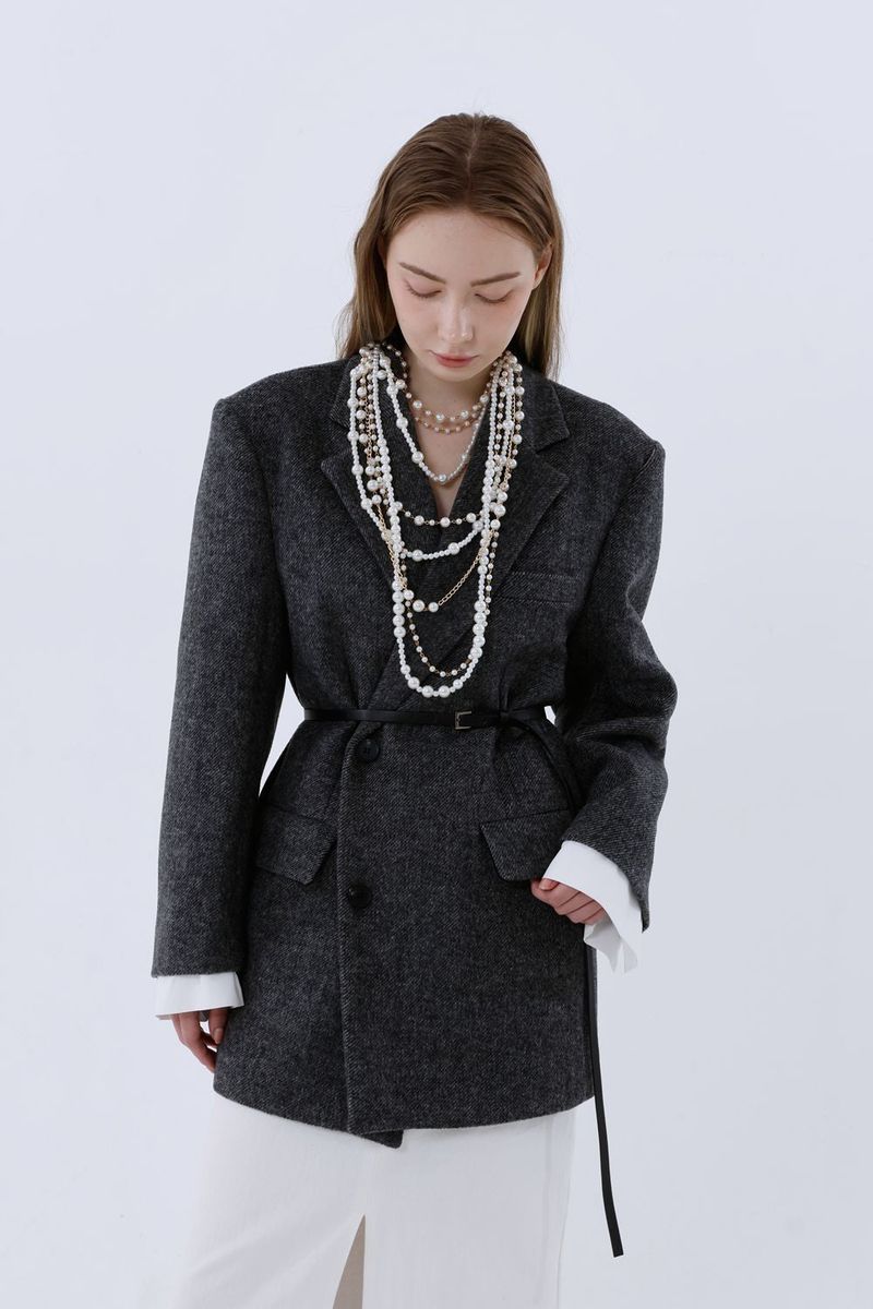 DADDY CONTOUR WOOL JACKET_BLACK