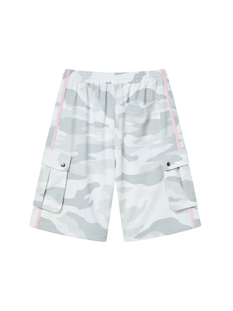 TOUGH BEAR CAMO HALF PANTS (LIGHT GREY)