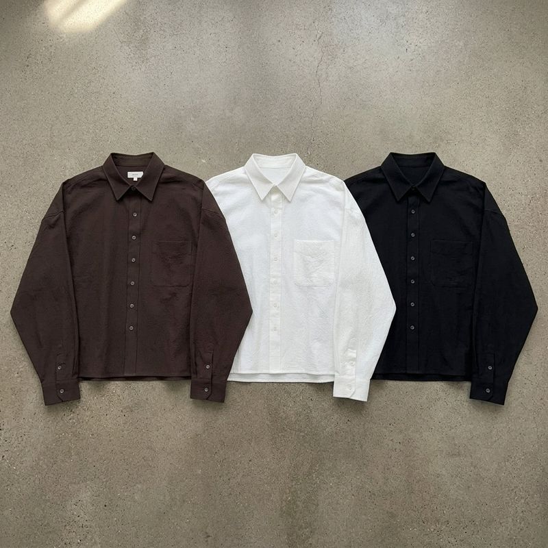 Crinkle Surface Shirt