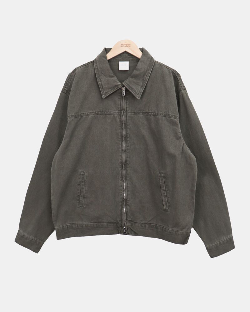 Luken Semi Crop Washed Collar Jacket