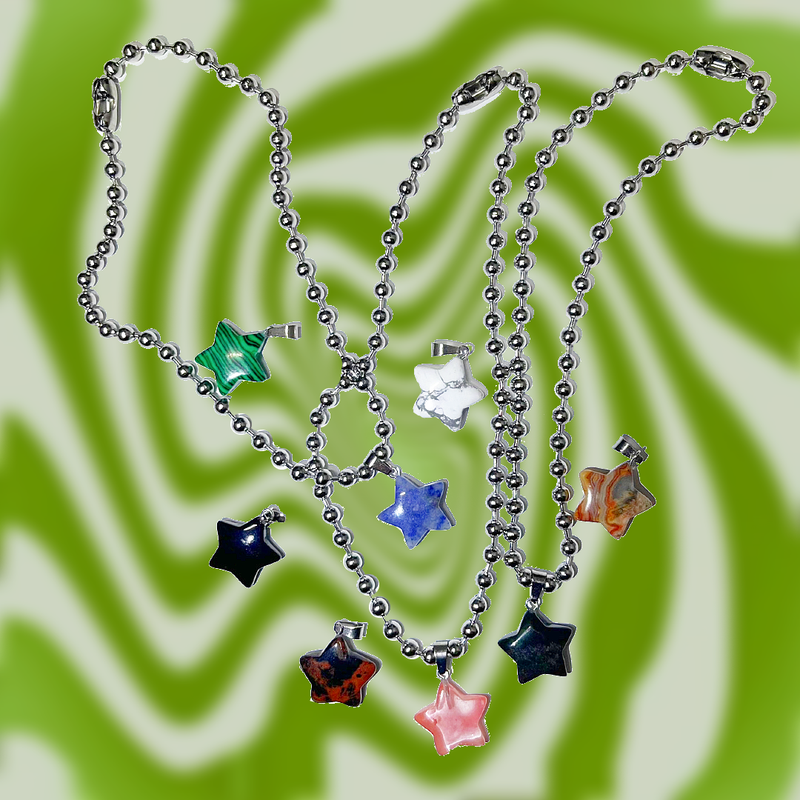 3amgang（スリーエイエムギャング）の「Antique star ball chain necklace (8color)（Accessories）」